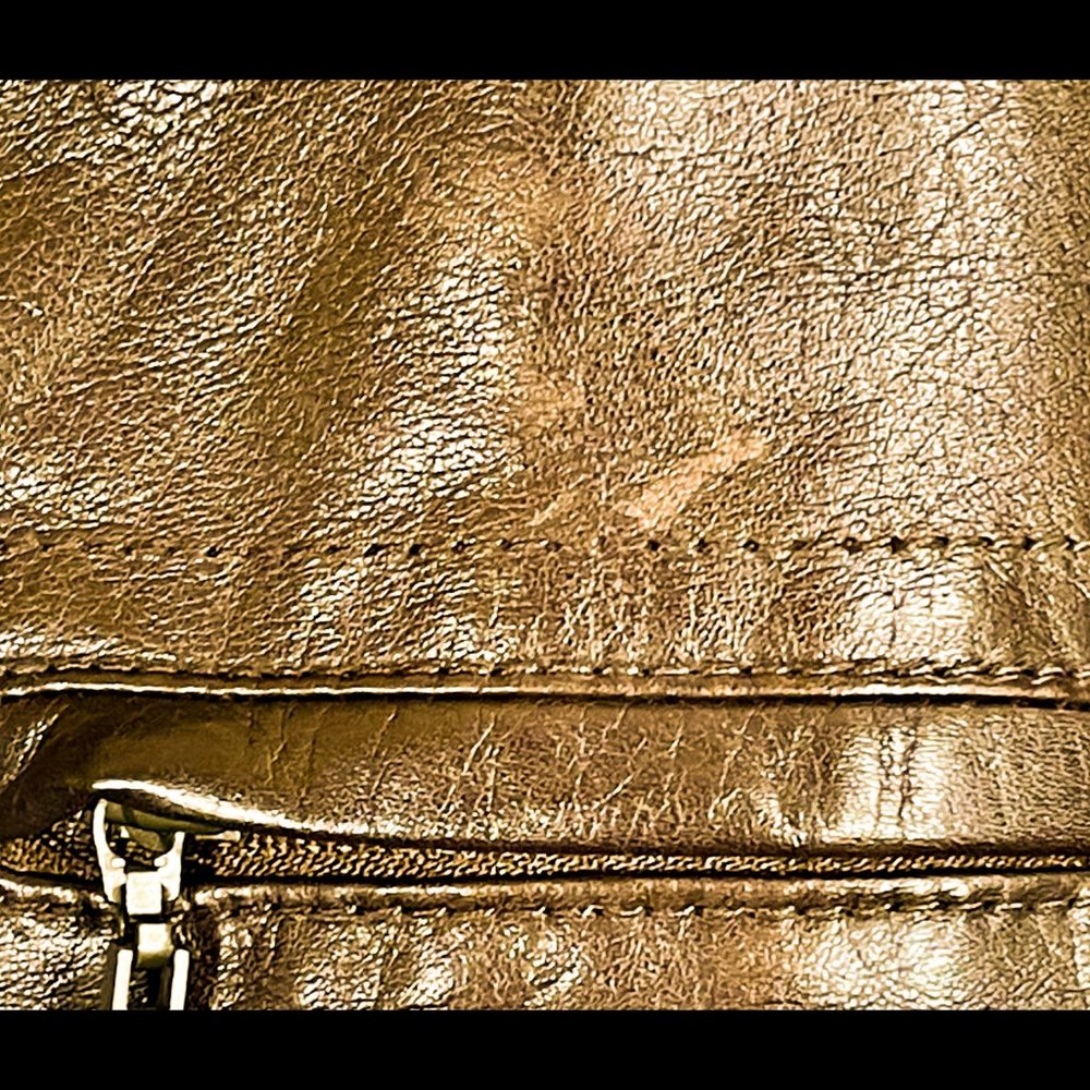 ⭐️HP⭐️COLE HAAN▪️Deep Brown Lambskin Leather & Wool Convertible Collar Jacket - Picture 13 of 16